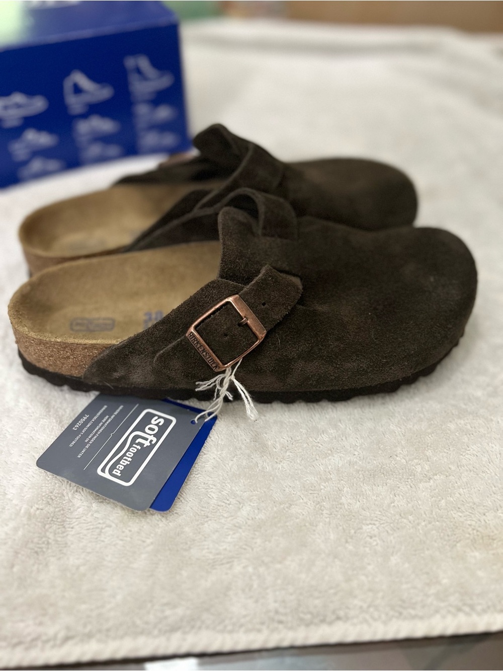Birkenstock Bostons Soft Footbed in Mocha sz 38N - Picture 4 of 8